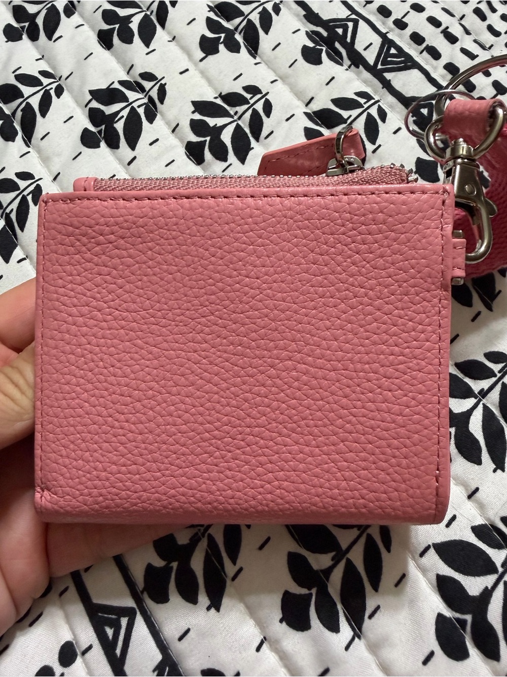 Andar Lo Pink Leather Wristlet Wallet - Picture 5 of 6